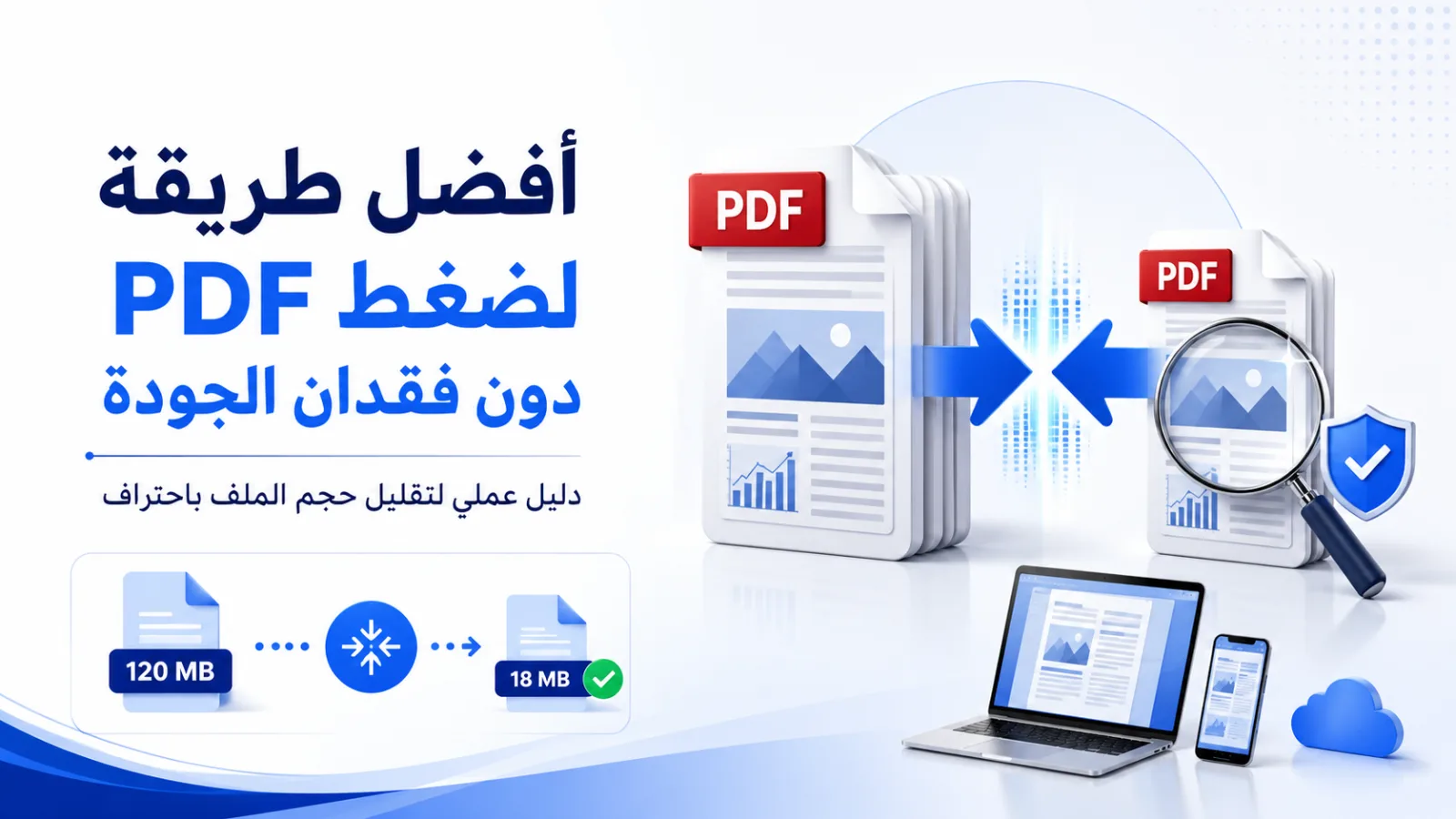 كيفية ضغط ملف PDF وتقليل حجمه لأقصى حد بدون تقليل الجودة