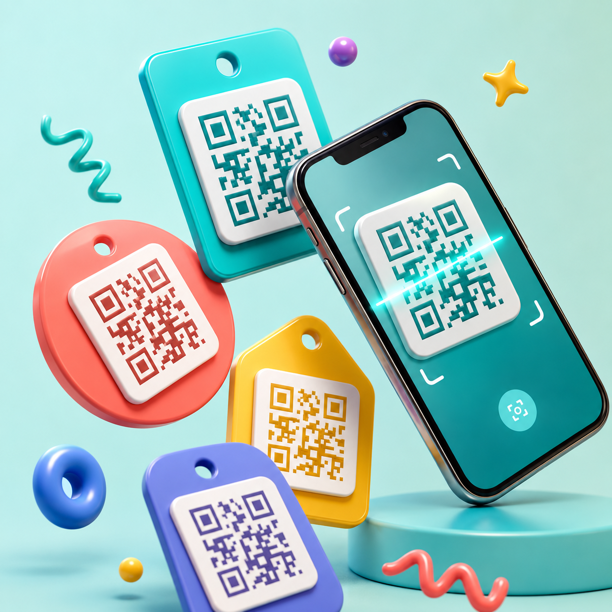 أمثلة احترافية لتخصيص وتصميم رموز QR